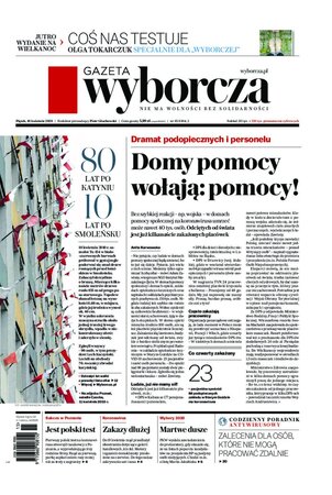 Gazeta Wyborcza Kraków 85/2020