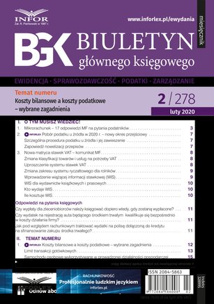 Biuletyn Głównego Księgowego 2/2020