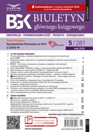 Biuletyn Głównego Księgowego 5/2020