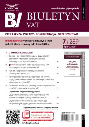 Biuletyn VAT 7/2020