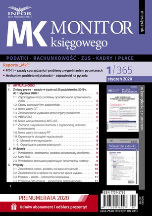 Monitor Księgowego 1/2020