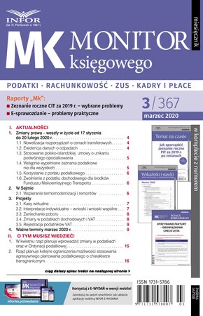 Monitor Księgowego 3/2020