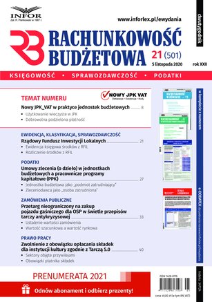 Rachunkowość Budżetowa 21/2020