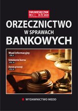 Orzecznictwo w sprawach bankowych 2/2020