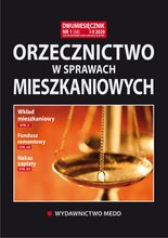 Orzecznictwo w sprawach mieszkaniowych 1/2020