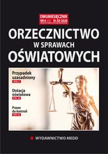 Orzecznictwo w sprawach oświatowych 6/2020