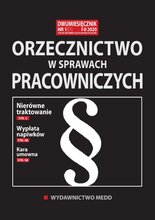 Orzecznictwo w sprawach pracowniczych 1/2020