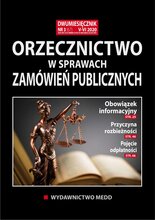 Orzecznictwo w sprawach zamówień publicznych 3/2020