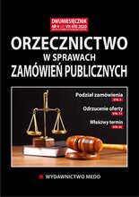 Orzecznictwo w sprawach zamówień publicznych 4/2020