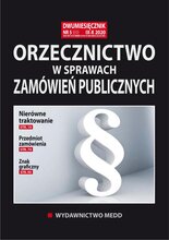 Orzecznictwo w sprawach zamówień publicznych 5/2020