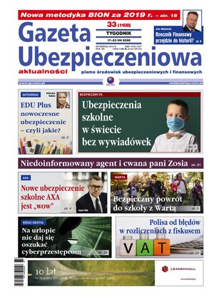 Gazeta Ubezpieczeniowa 33/2020