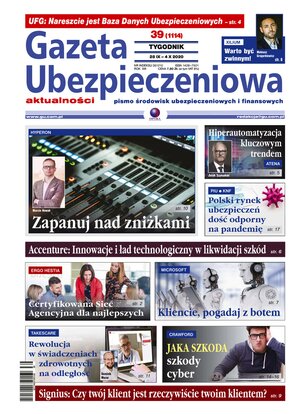 Gazeta Ubezpieczeniowa 39/2020