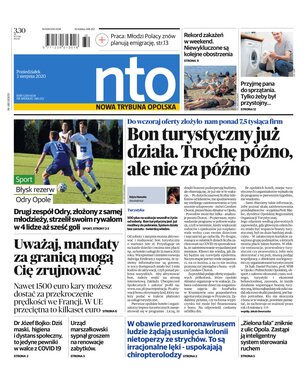 Nowa Trybuna Opolska 180/2020