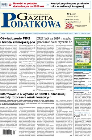 Gazeta Podatkowa 1/2020