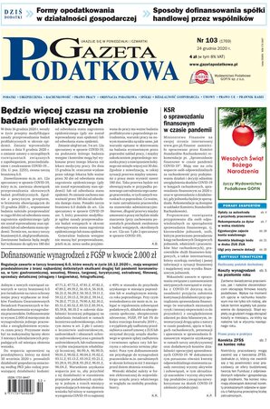 Gazeta Podatkowa 103/2020