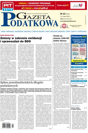 Gazeta Podatkowa 13/2020