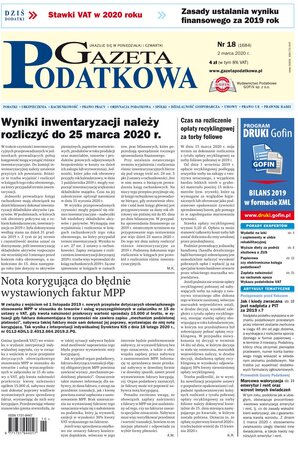 Gazeta Podatkowa 18/2020