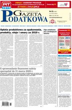 Gazeta Podatkowa 21/2020