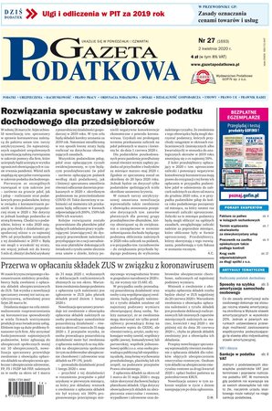 Gazeta Podatkowa 27/2020