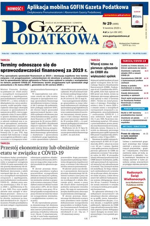 Gazeta Podatkowa 29/2020
