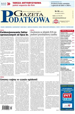 Gazeta Podatkowa 31/2020