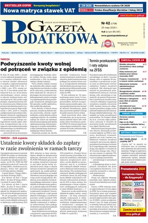 Gazeta Podatkowa 42/2020