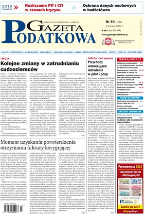 Gazeta Podatkowa 44/2020