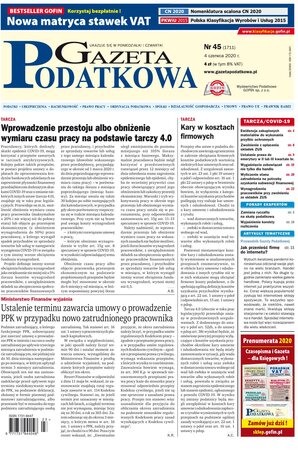 Gazeta Podatkowa 45/2020