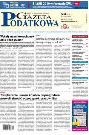 Gazeta Podatkowa 51/2020