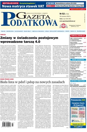 Gazeta Podatkowa 52/2020