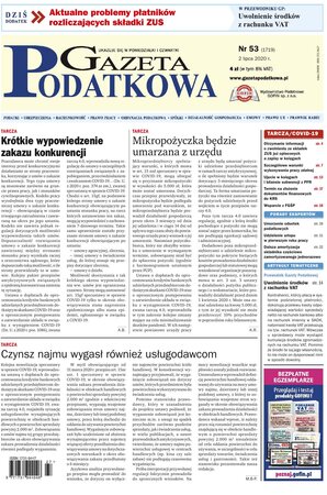 Gazeta Podatkowa 53/2020