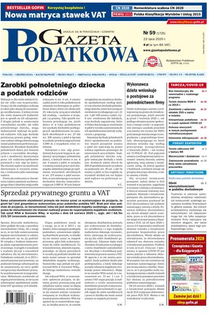 Gazeta Podatkowa 59/2020