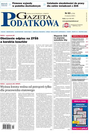 Gazeta Podatkowa 63/2020