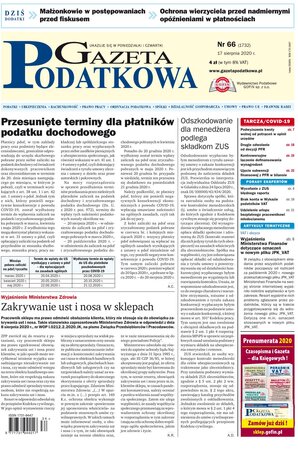 Gazeta Podatkowa 66/2020