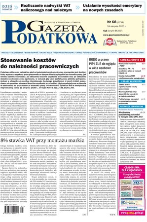 Gazeta Podatkowa 68/2020