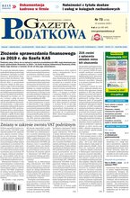 Gazeta Podatkowa 73/2020