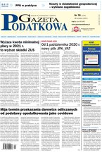 Gazeta Podatkowa 78/2020