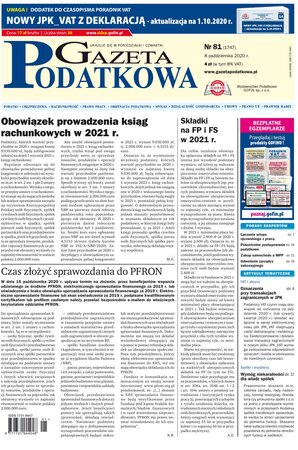 Gazeta Podatkowa 81/2020