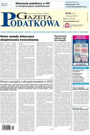 Gazeta Podatkowa 91/2020