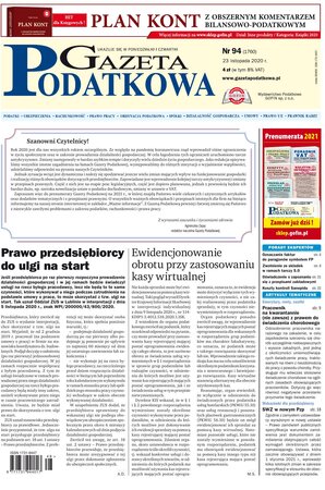 Gazeta Podatkowa 94/2020