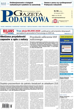 Gazeta Podatkowa 95/2020