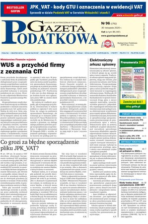 Gazeta Podatkowa 96/2020