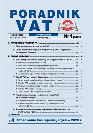 Poradnik VAT 4/2020