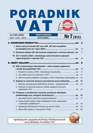 Poradnik VAT 7/2020