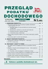 Przegląd Podatku Dochodowego 1/2020
