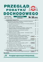 Przegląd Podatku Dochodowego 10/2020
