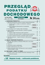 Przegląd Podatku Dochodowego 14/2020