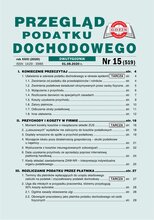 Przegląd Podatku Dochodowego 15/2020