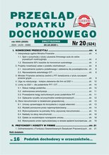 Przegląd Podatku Dochodowego 20/2020