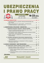 Ubezpieczenia i Prawo Pracy 23/2020